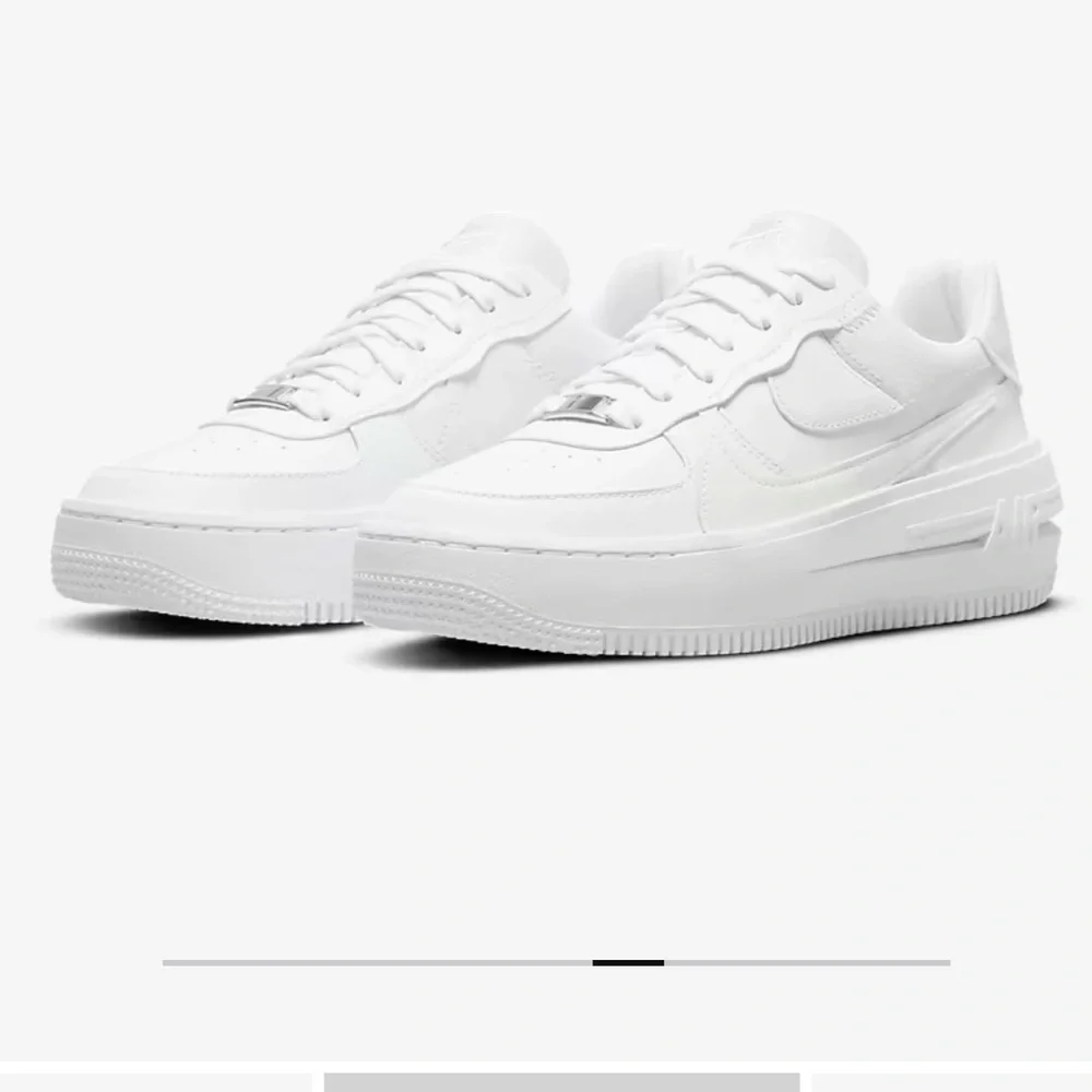 Nike airforce 1 platform white size 7.5 - Picture 2 of 6